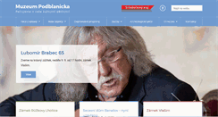 Desktop Screenshot of muzeumpodblanicka.cz