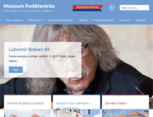 Tablet Screenshot of muzeumpodblanicka.cz